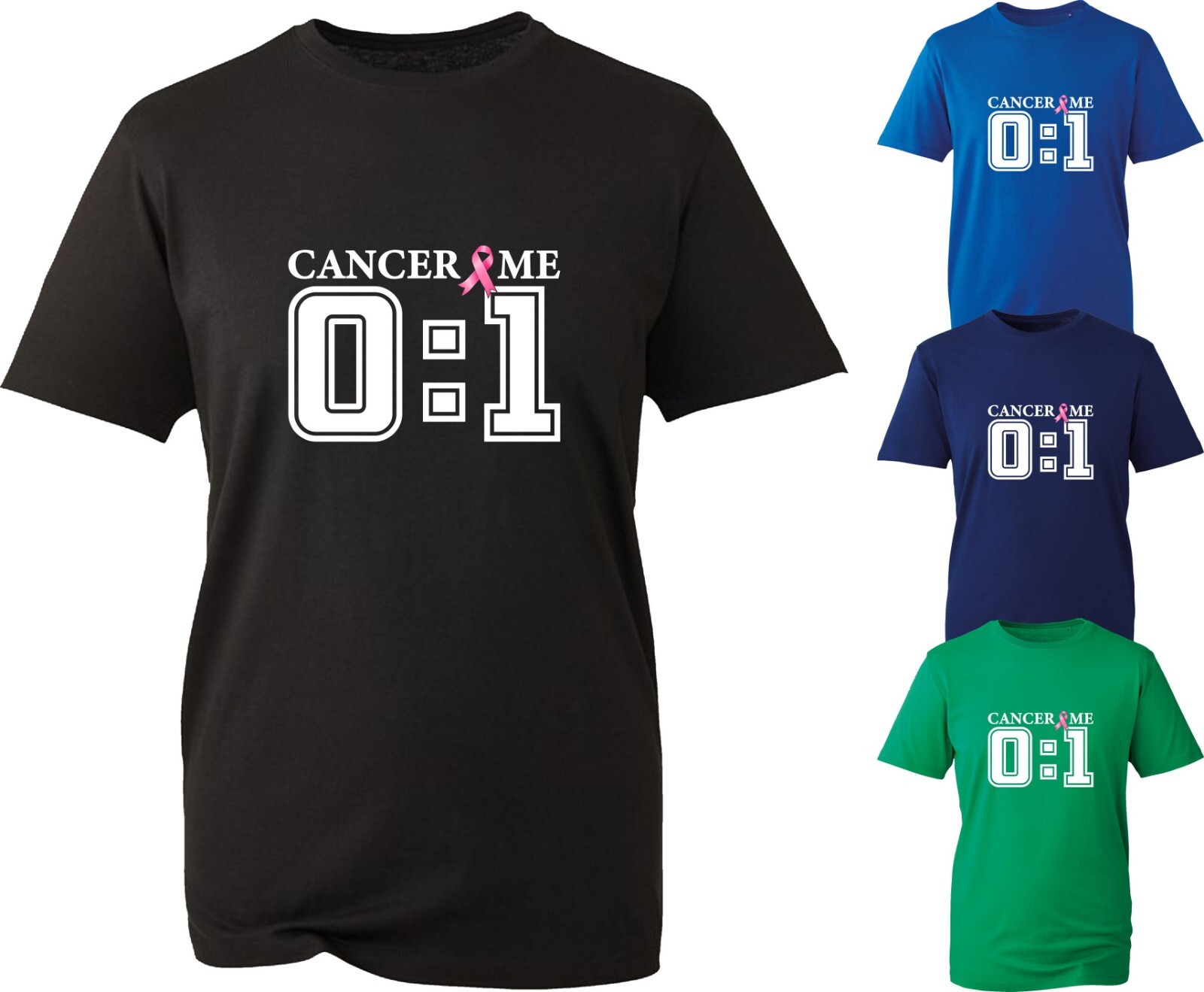 Cancer:0 Me:1 Breast Cancer Survivor T Shirt Breast Cancer Ribbon Awareness Top