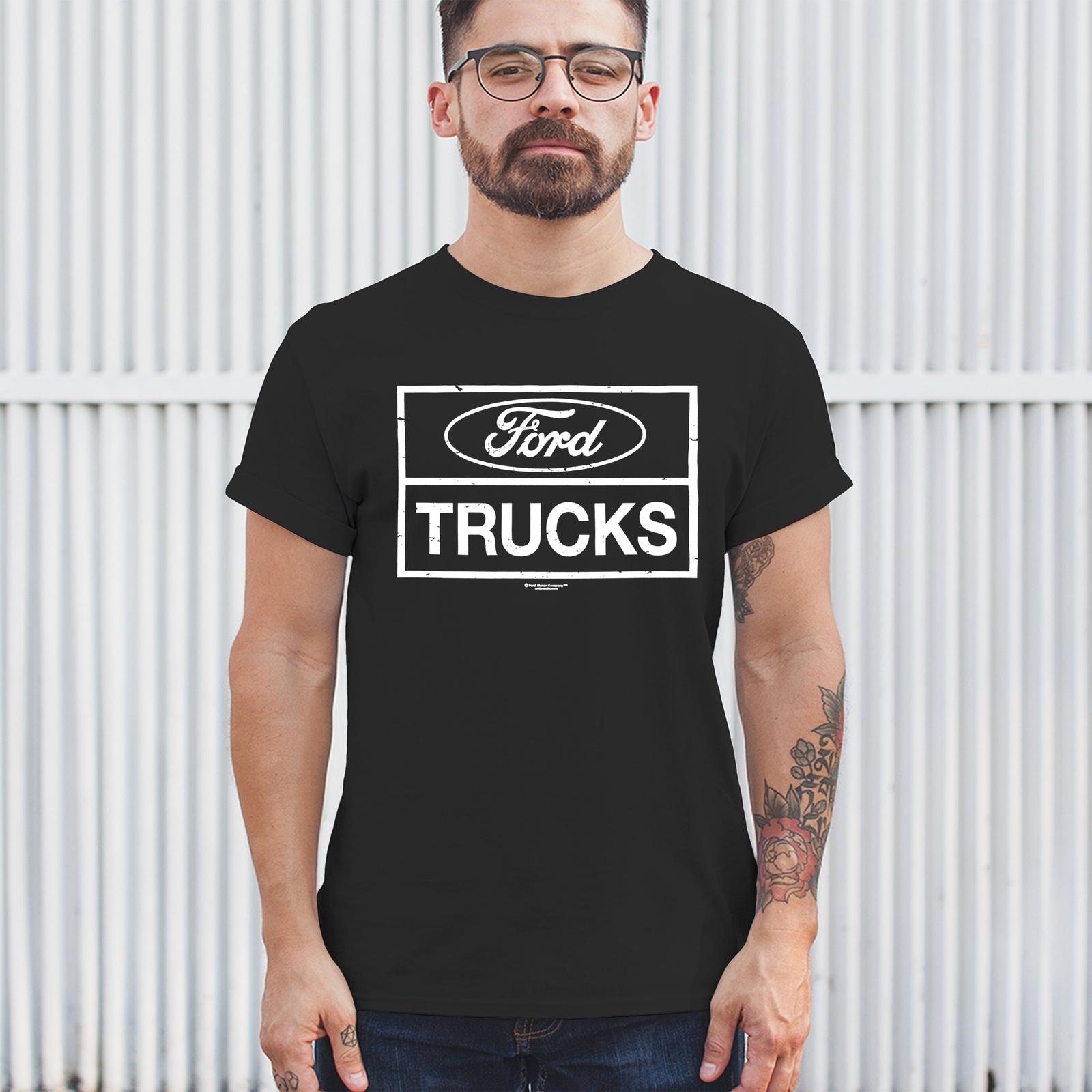 Distressed Ford Trucks T-Shirt F150 American Pick Up Cotton Tee gallery