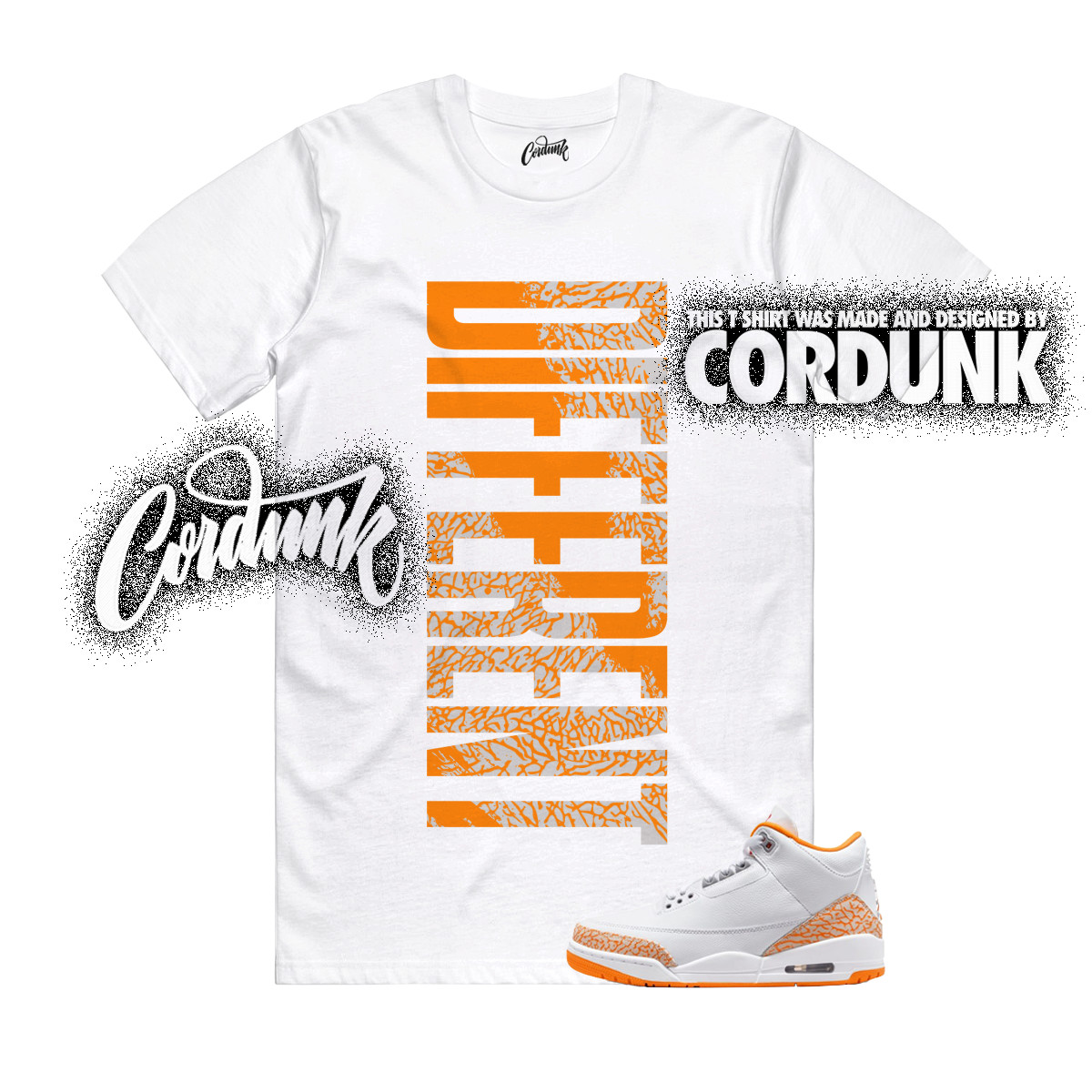 3 Orange Citrus White Cement Grey Multi Color 11 T Shirt Match DFRNT