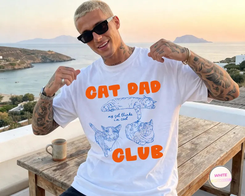 Cat Dad Gildan Tee gallery