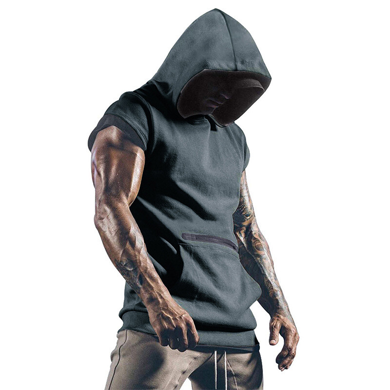 Mens Outdoor Summer Sleeveless Vest Leisure Fitness Sport Mens Vest gallery