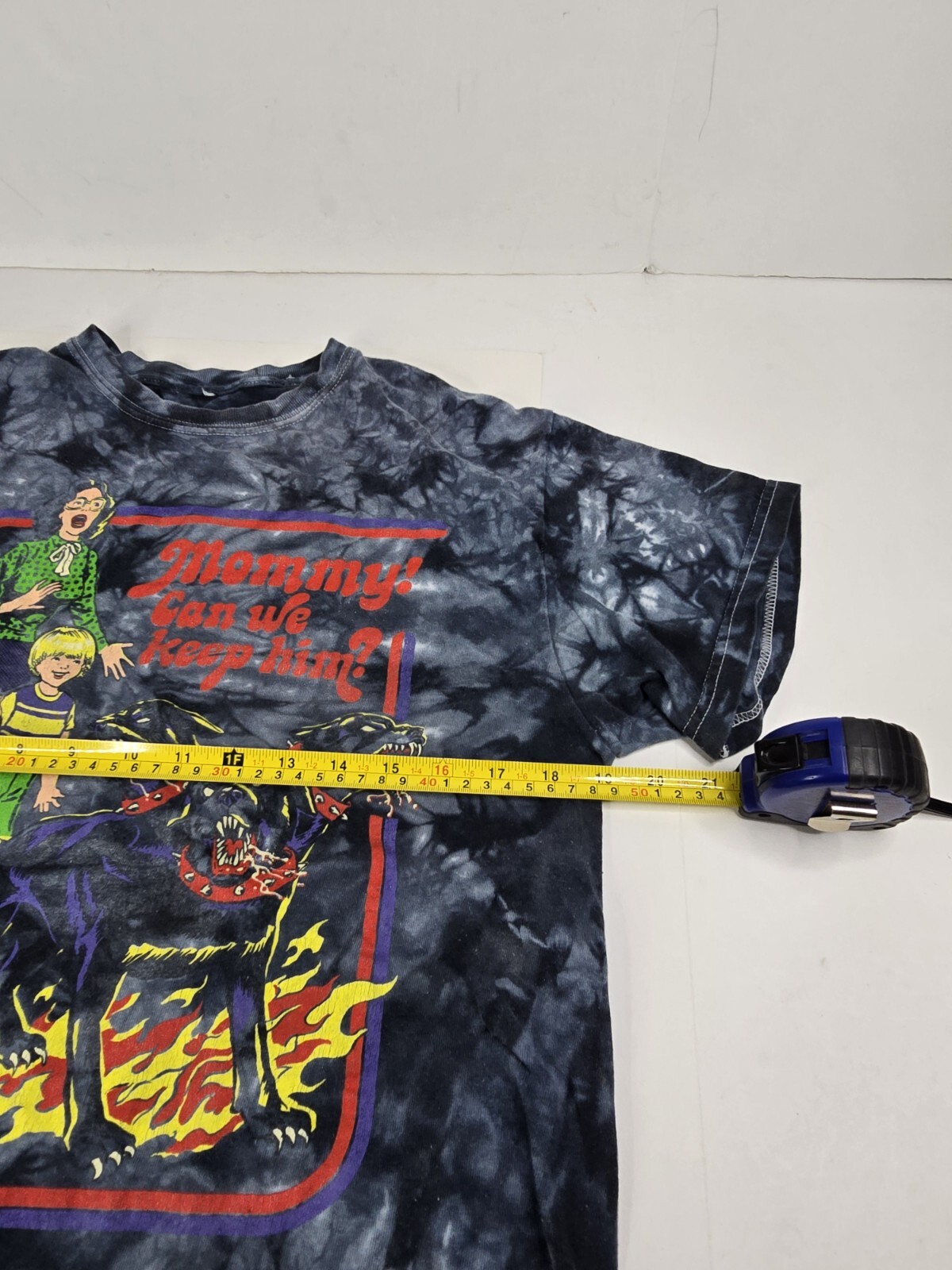 Steven Rhodes Mommy! Can We Keep Him Graphic Tie Dye Black T-Shirt Unisex/Mens M gallery