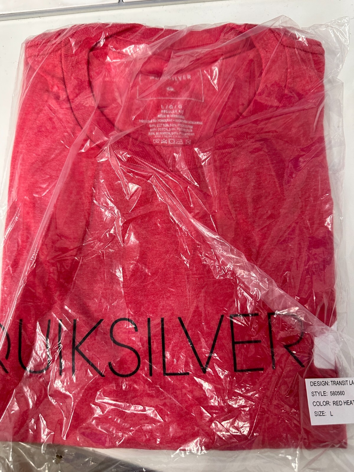 QUIKSILVER MENS TRANSIT LANE T SHIRT RED HEATHER gallery