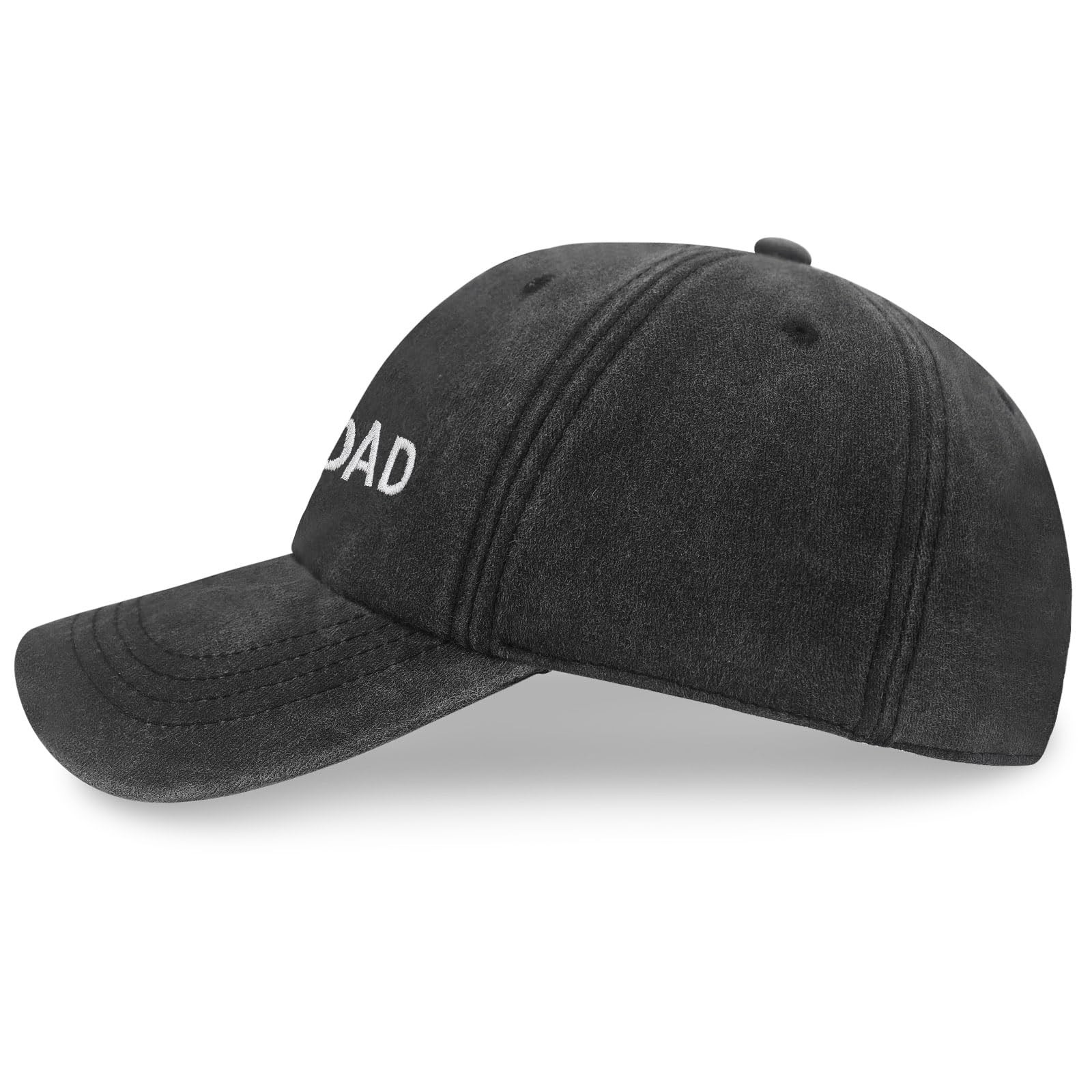 Cat Dad Hat for Men, Cat Dad Gifts, Adjustable Size Cotton Baseball Cap Black gallery