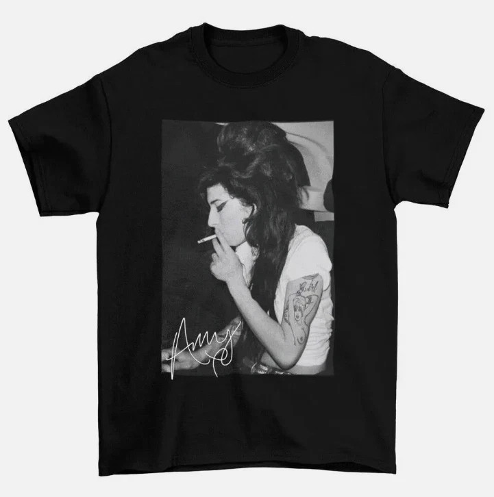 Hot Smoke Amy Winehouse T-shirt Cotton Unisex All Size Tee SU52