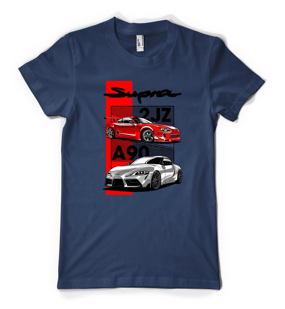 Japanese Supra Sportcar Classic Custom Car Personalised Unisex Adult T Shirt gallery