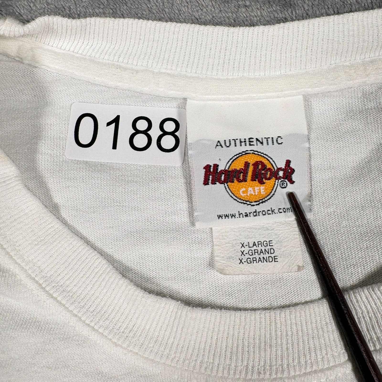 Vintage 90s Hard Rock Cafe Nashville T-Shirt Mens XL White Guitar Graphic Casual gallery
