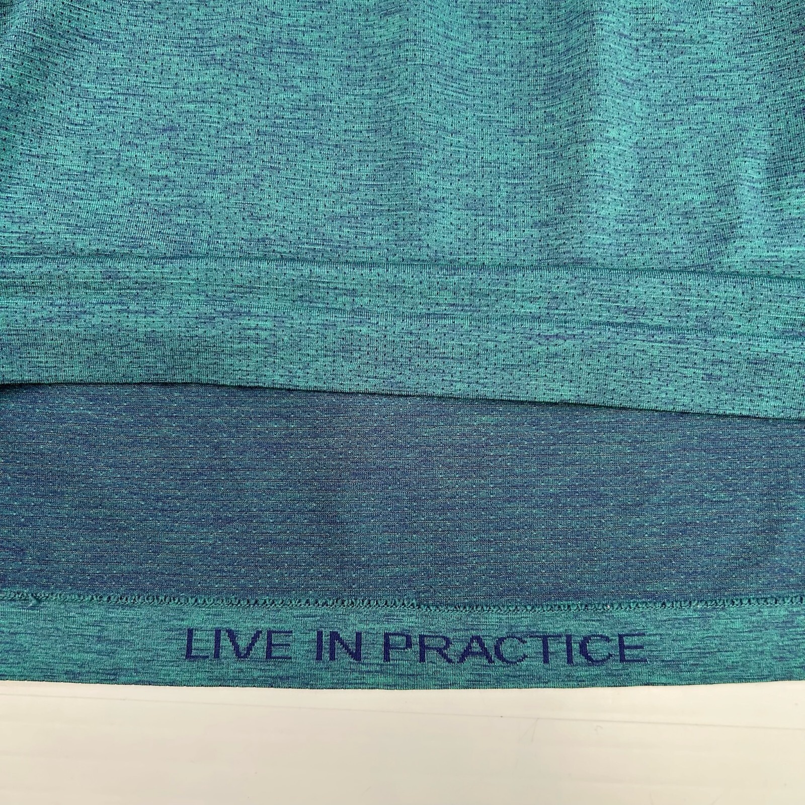 Lululemon Shirt Men Small Heather Teal Long Sleeve Train Work Party Run Gym Ex gallery