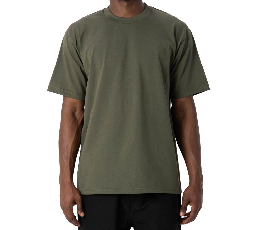 Pro Club Men's Heavyweight Plain Cotton Short Sleeve Crew Neck T-Shirt Big Tall gallery