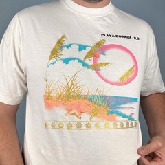 1990s Vintage Playa Dorada Dominican Republic Tourist Tee Mens XL White