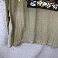 Steve Irwin Crocodile Hunter Shirt Mens 3XL Green Comfort Colors 90s Crikey