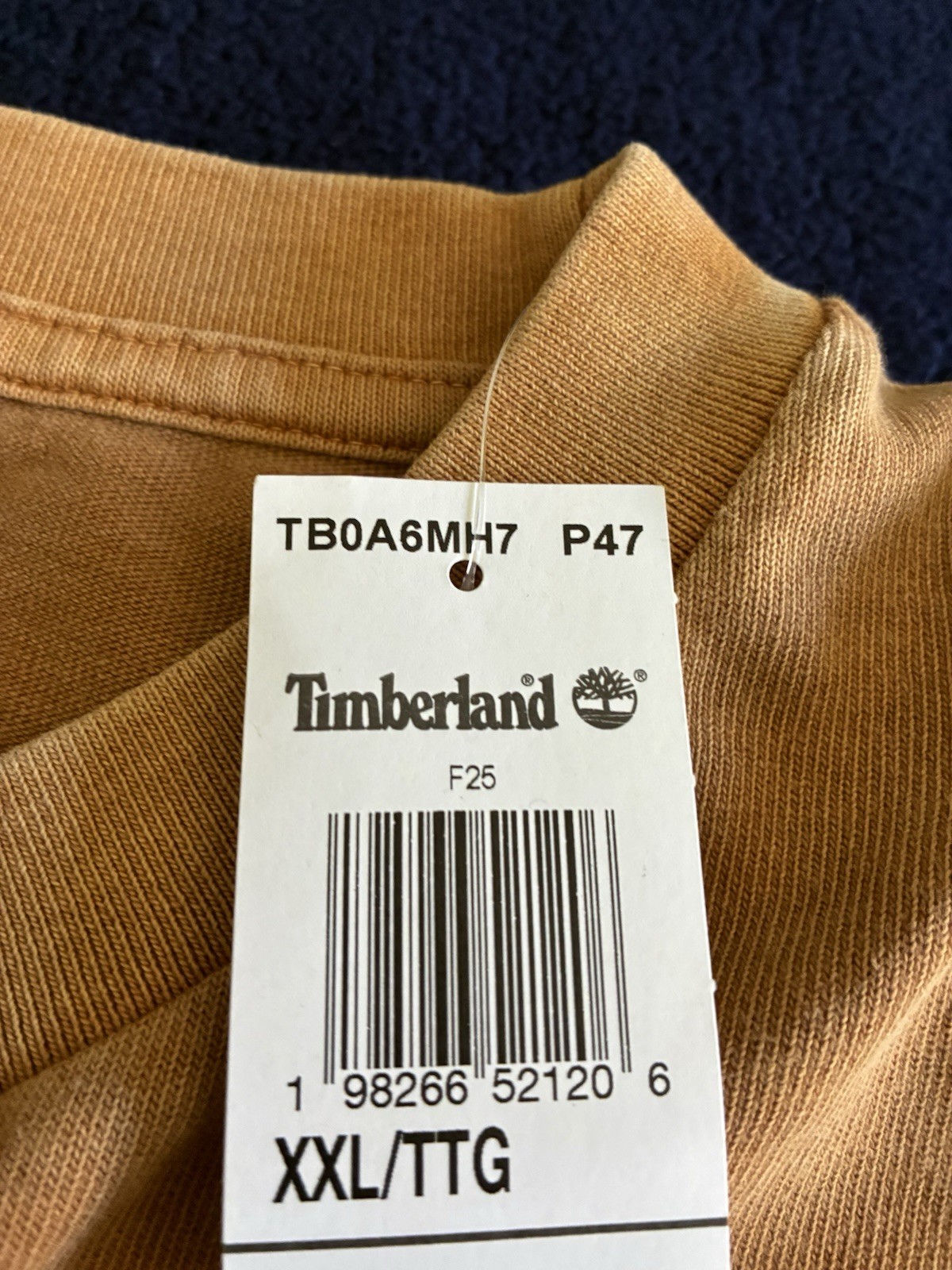 Timberland Footprint Tee Shirt Men’s Size 2XL Wheat Organic Cotton Tb0a6mh7 gallery