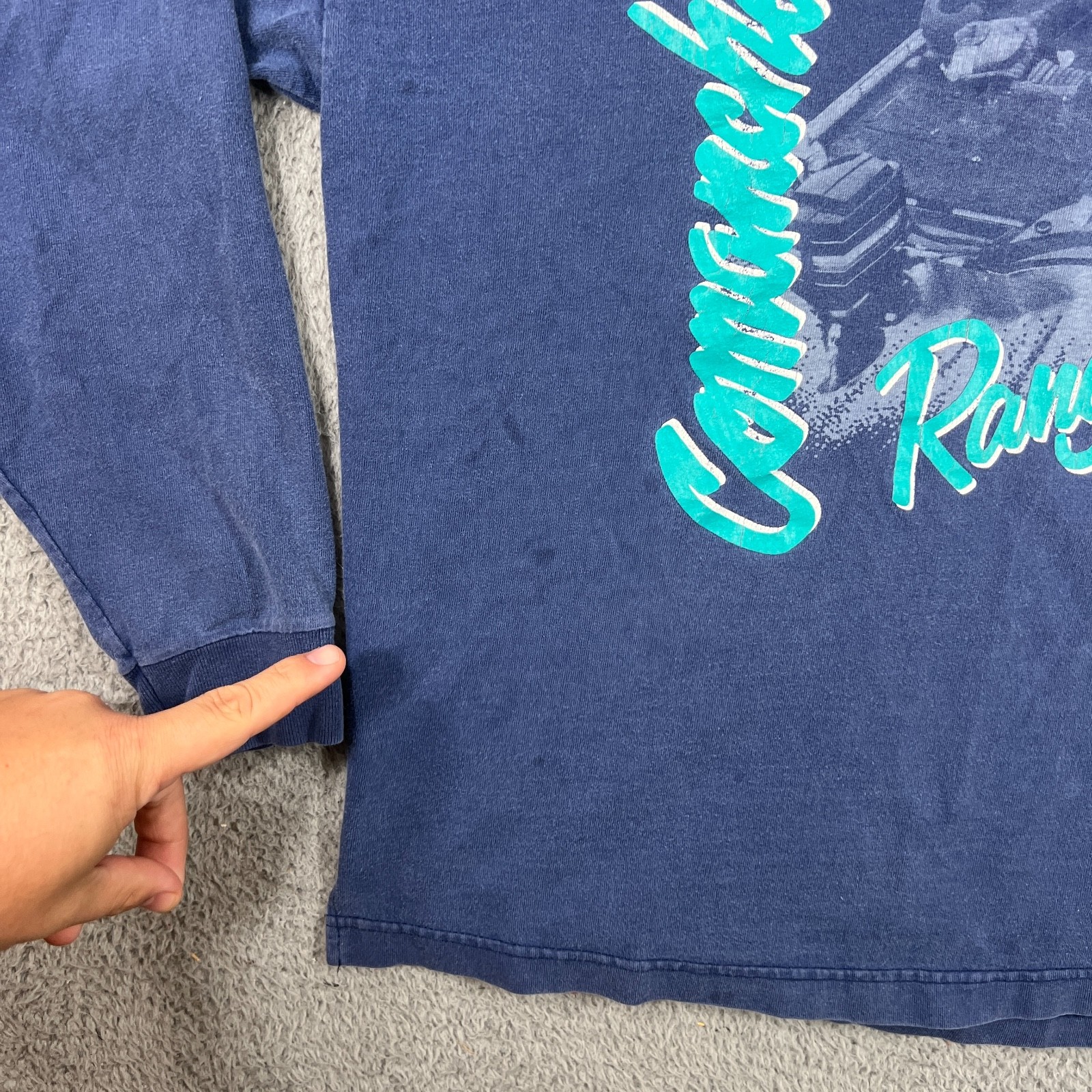 Vtg Ranger Boats Shirt Large Largemouth Bass Medium Long Sleeve Fishing Outdoor gallery