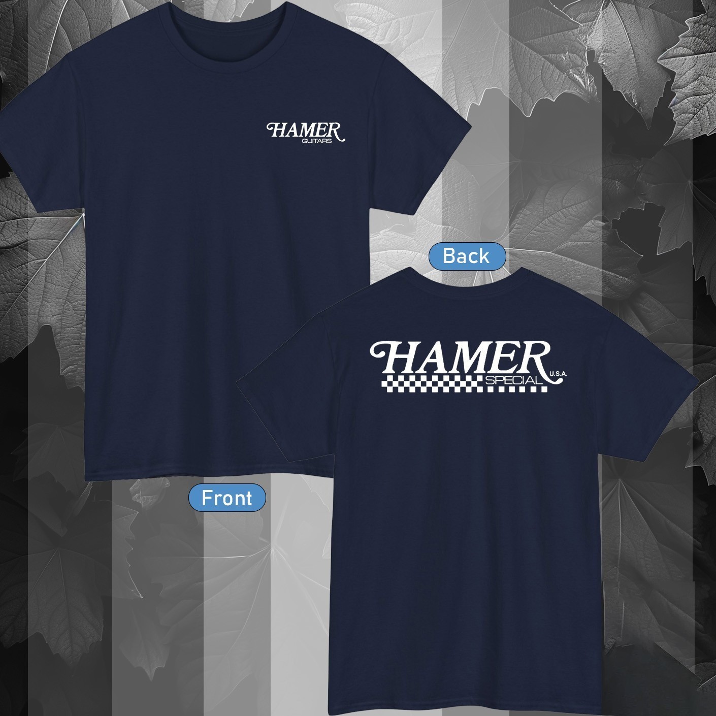 Hamer Guitar Logo Active T-Shirt Color Black/Red/Navy/Blue/White/Grey S-5XL gallery