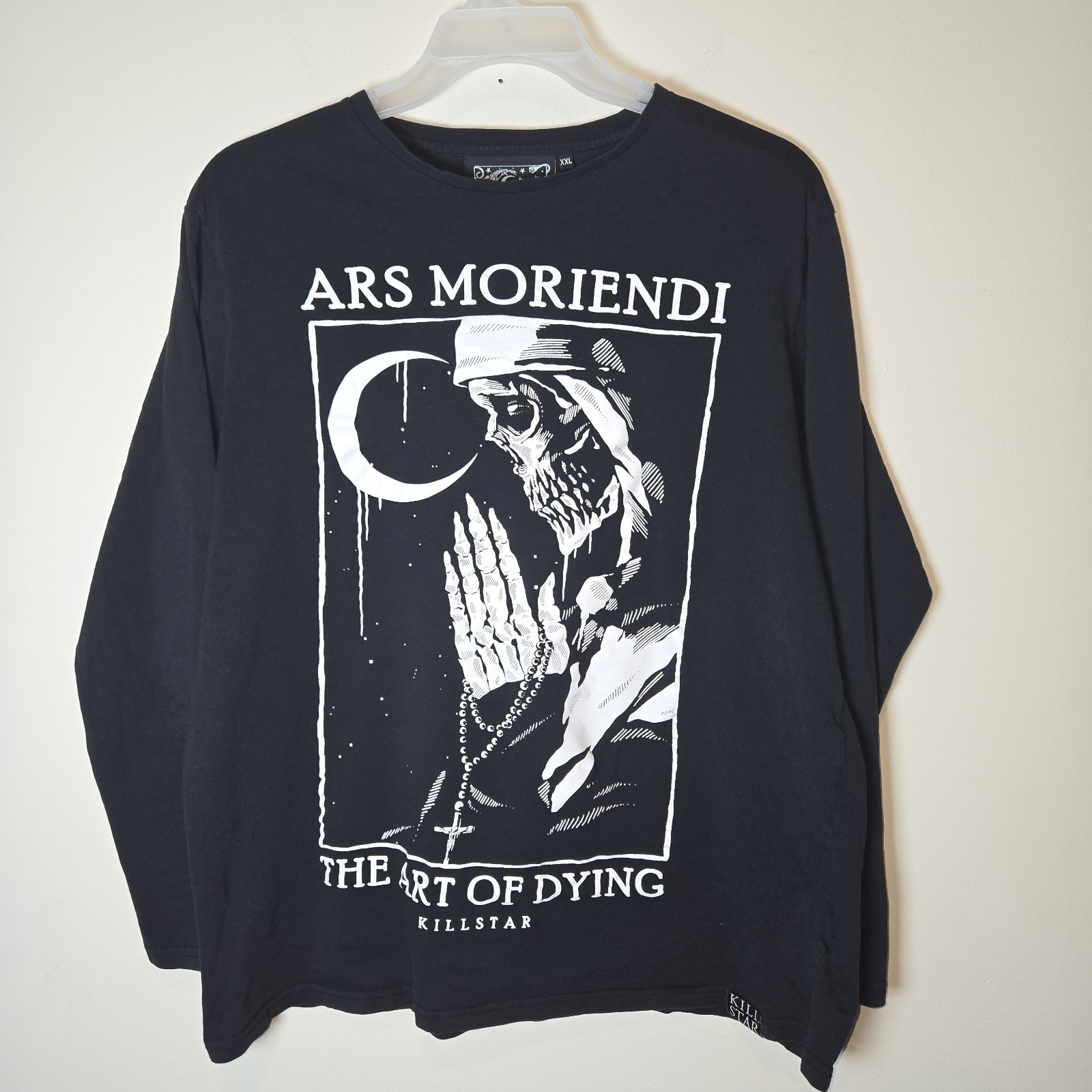 KILLSTAR ARS MORIENDI The Art of Dying Black Goth Adult Long Sleeve Shirt sz XXL gallery