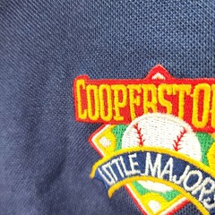 Cooperstown Dreams Park 2013 Baseball Jersey Mens M Navy #3 V-Neck