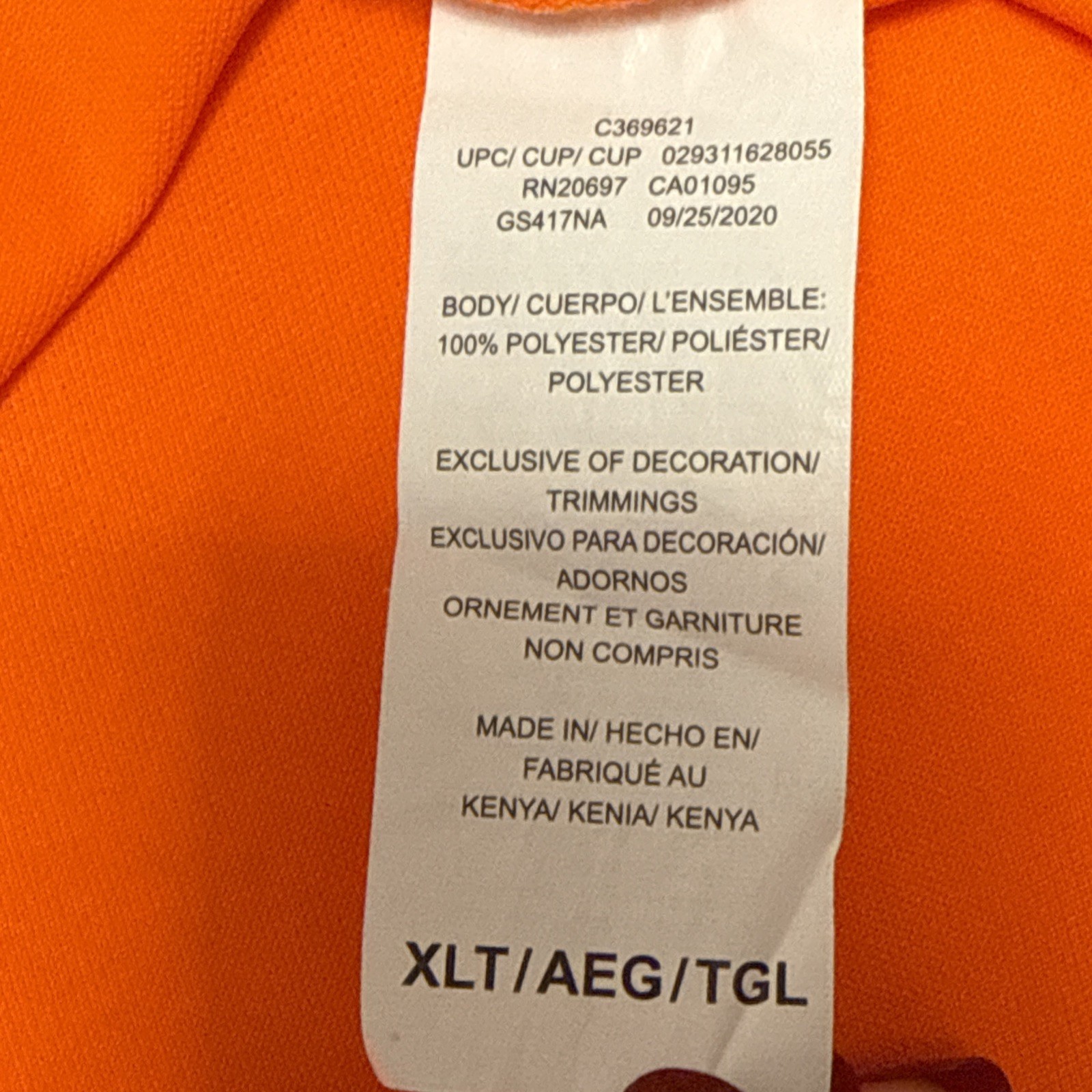 Dickies Neon Orange Heavyweight Pocket Work Tee Shirt Mens XLT Short Sleeves gallery