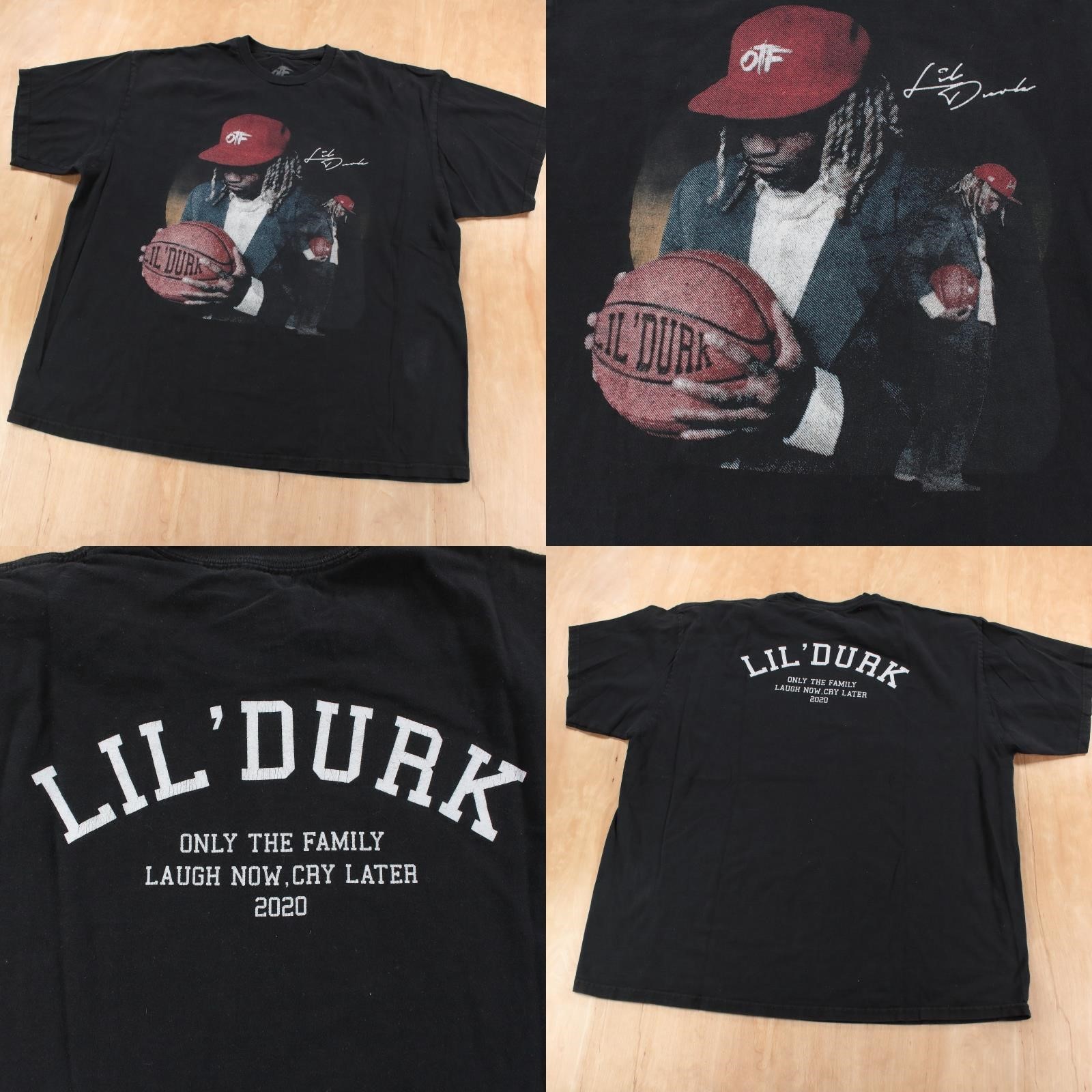 ONLY THE FAMILY Lil Durk 2020 t-shirt 2XL tag otf Chicago hip hop rap trap drill gallery