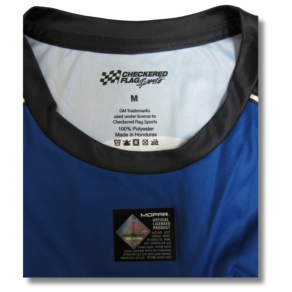 Mopar Logo Blue Racing Jersey T-Shirt Sublimated Print Official Licensed gallery