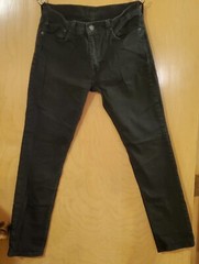 Levi’s Strauss & Co. 511 Jeans 32×32 /Black Denim Flat Front Straight Leg