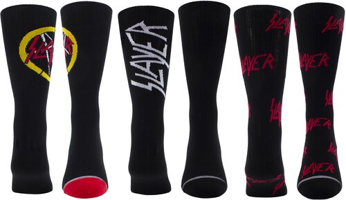 Slayer - Perri's - Slayer - Volume - Crew Socks (3 Pack) [New ] Socks, 3 Pack gallery