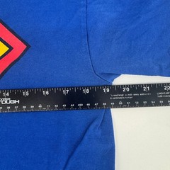 Vintage 2001 Superman Warner Bros Delta Magnum Weight Blue Graphic Tee Mens M