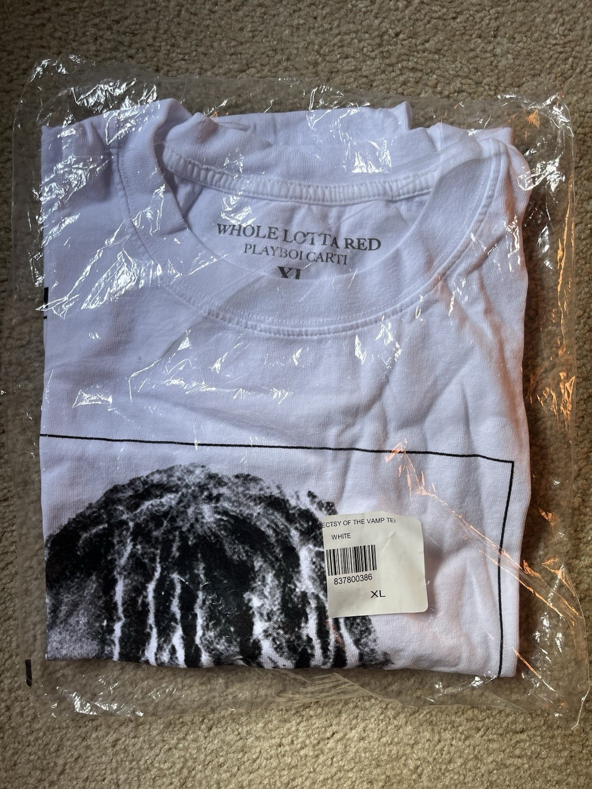 Playboi Carti Ecstasy of the Vampires XL Tee Whole Lotta Red Brand New Sealed gallery