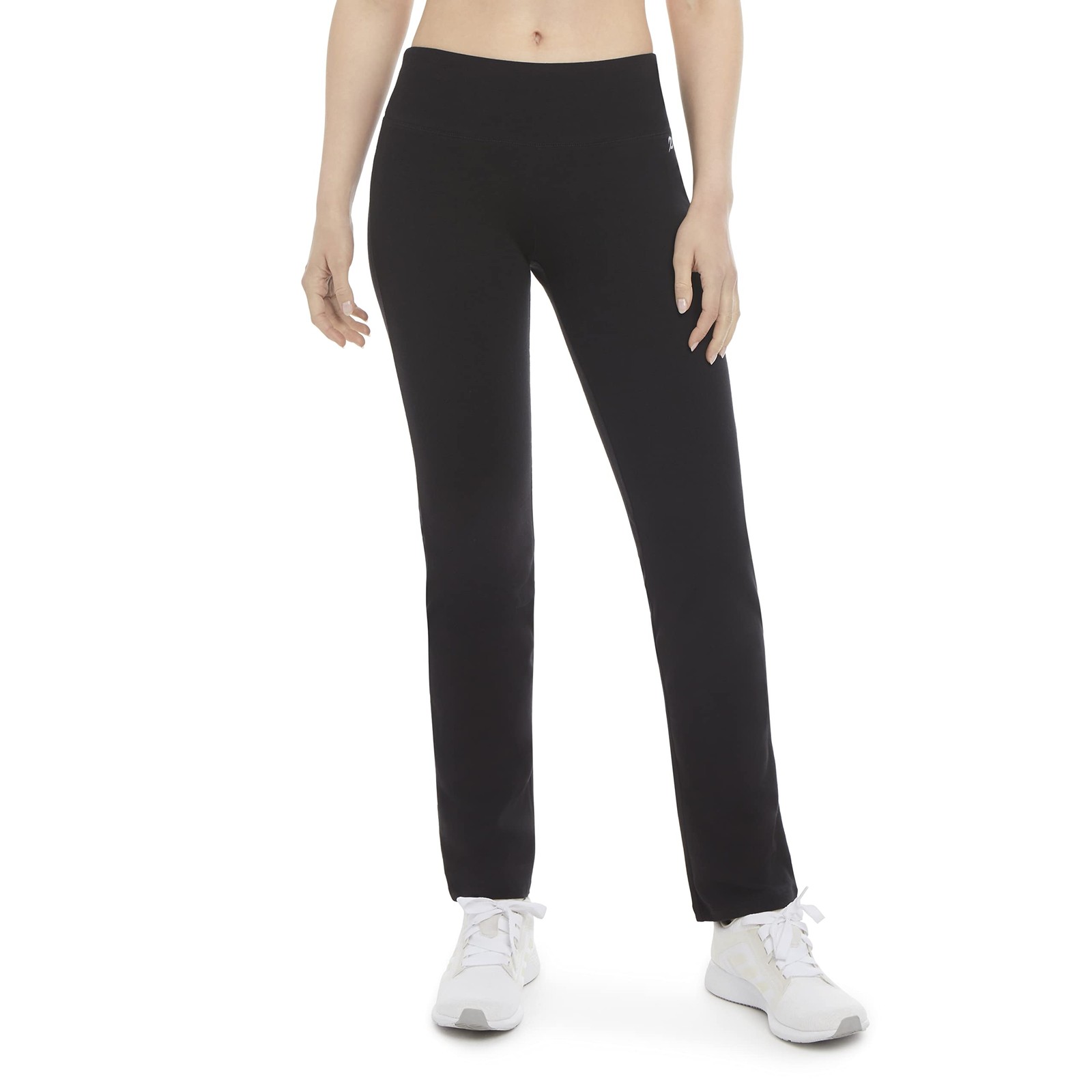 Women’s Cotton Stretch Yoga Pant, Deep Black, Large