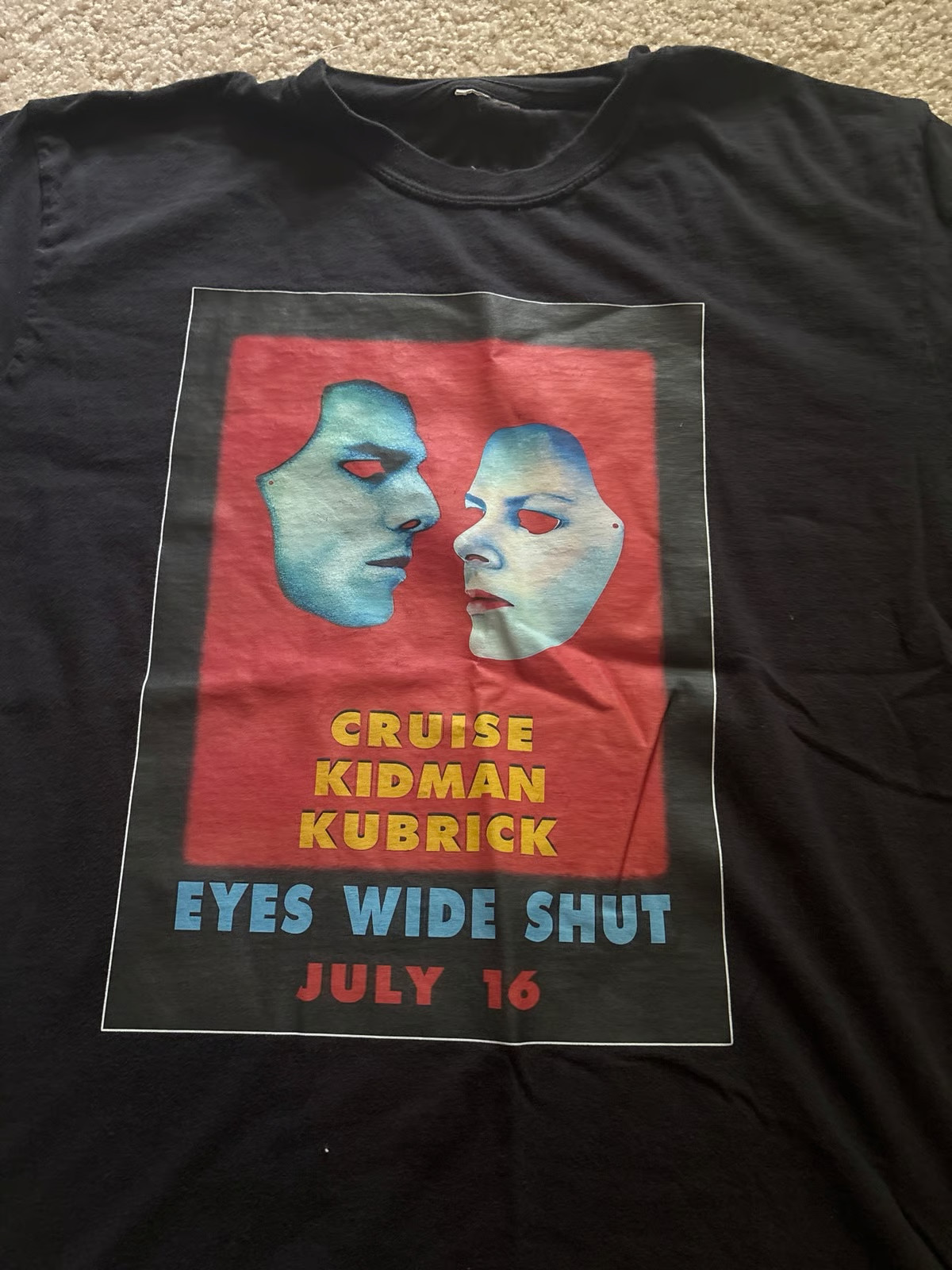 Vintage Eyes Wide Shut movie Classic Reprint Unisex Cotton T-shirt US2128