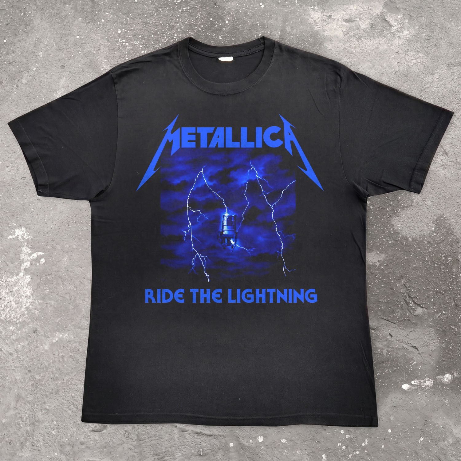 NEW Metallica Ride the Lighting, Kill Em All Style Album Black T-shirt gallery