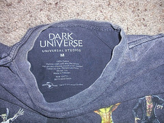 UNIVERSAL MONSTERS gray DARK UNIVERSE short sleeve shirt men’s Medium BRAND NEW
