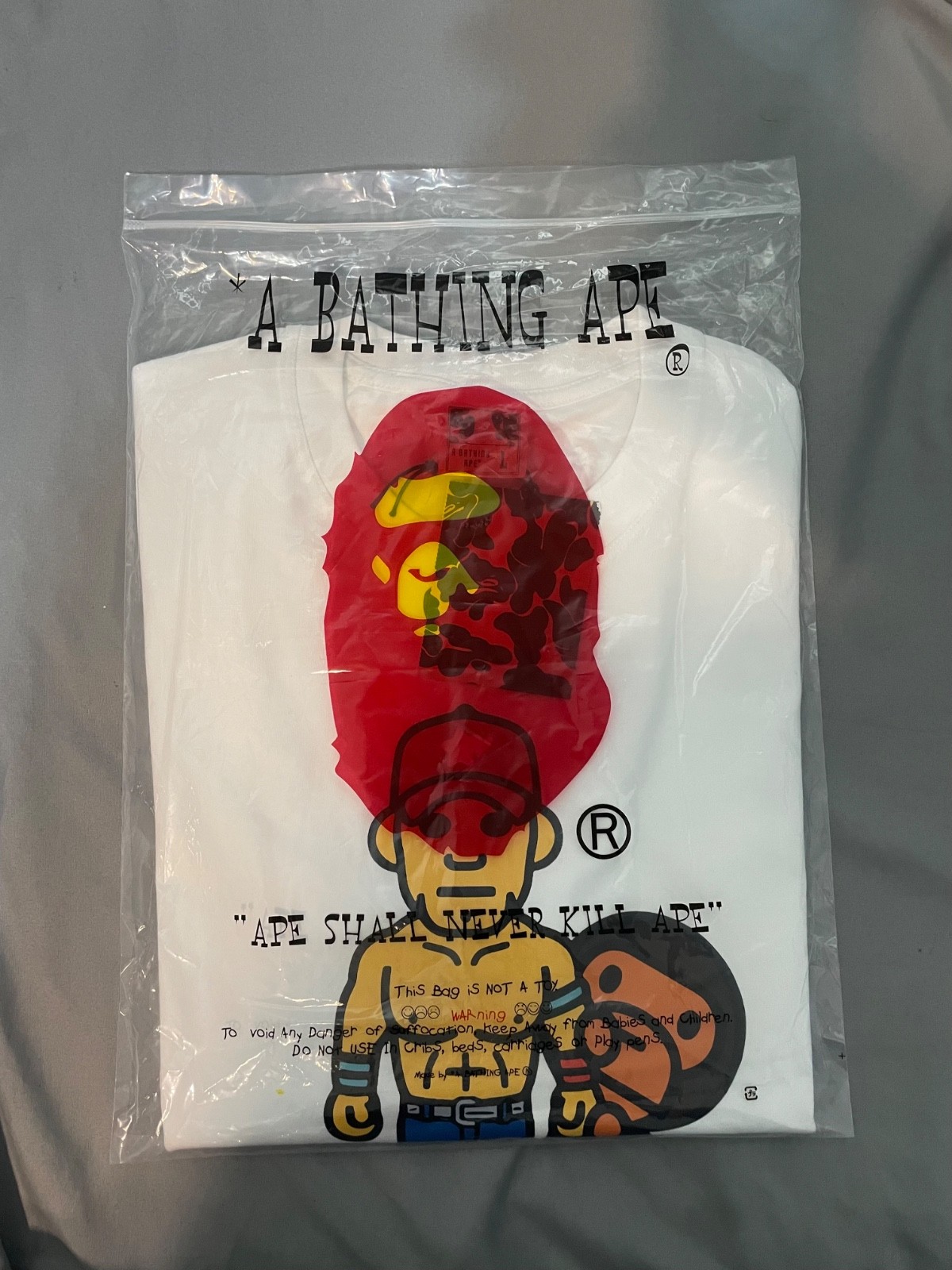 BAPE X WWE JOHN CENA BABY MILO RELAXED FIT TEE gallery
