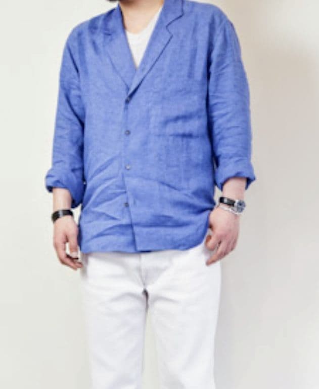 UMIT BENAN Italian Linen Shirt Size 50 Adam Kimmel Designer Mens Top gallery