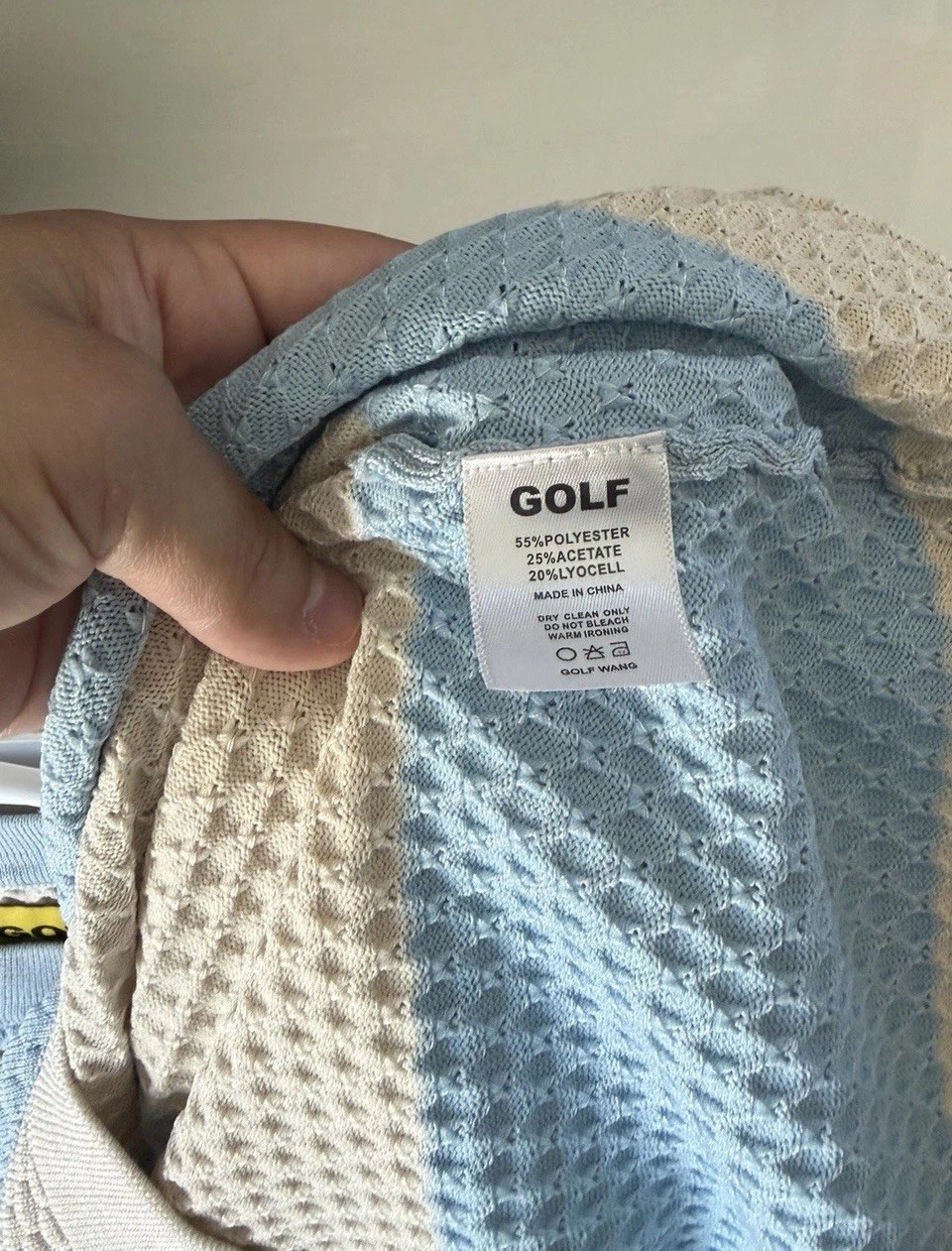 GOLF WANG scale knit top (starlight combo) from the SS23 Collection gallery