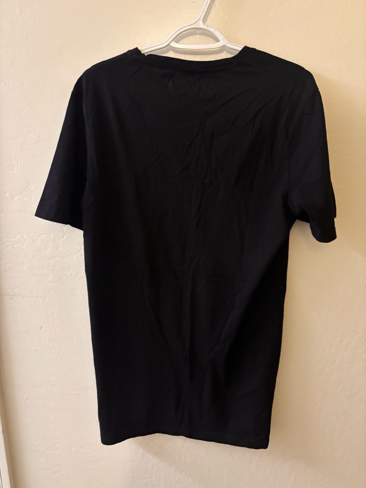 ZARA MAN Black Solid Crew Neck Short Sleeve T-Shirt Size M Side Zipper gallery