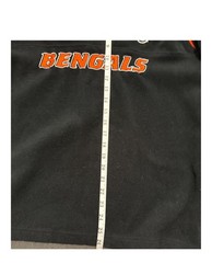 NFL BENGALS LONG SLEEVE/COLLARED NECK/ ZIPPER SWEATSHIRT? SIZE L