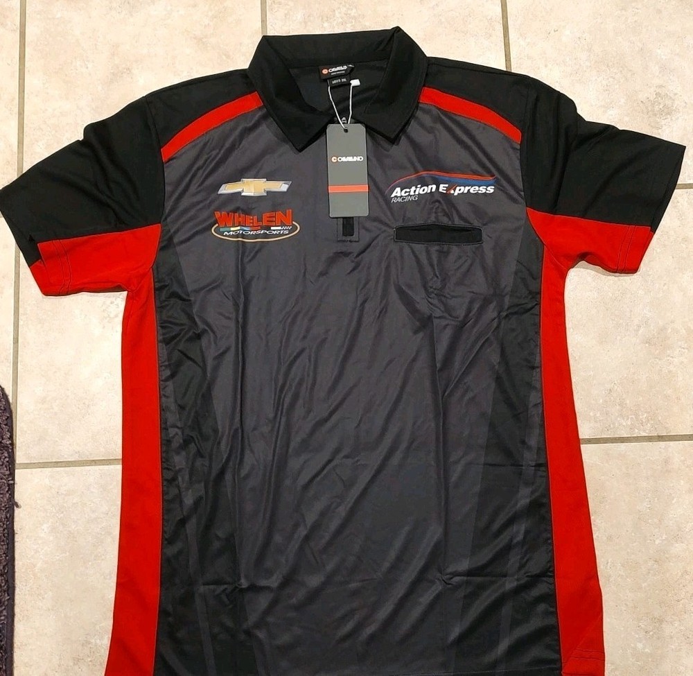 Cavallino Whelen Chevy Action Express Men’s Polo with Zipper – 2XL