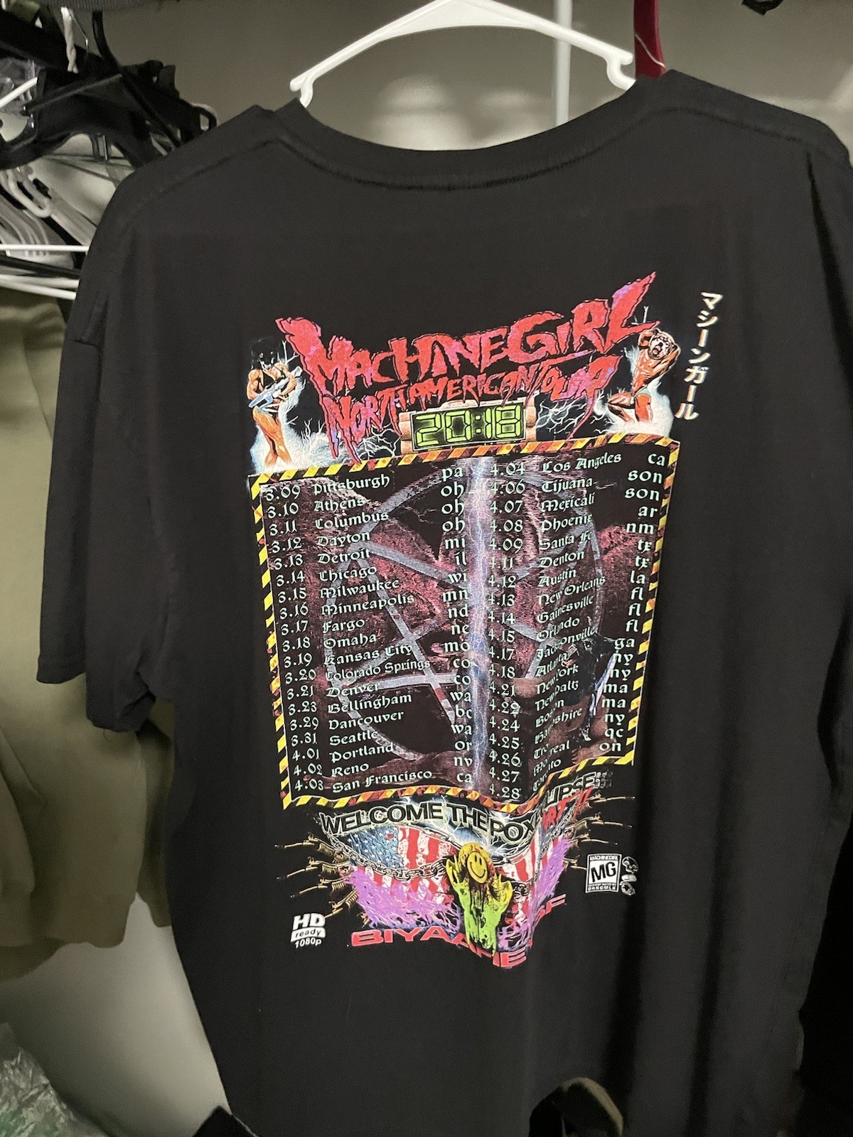 Machine Girl 2018 Tour T-shirt gallery