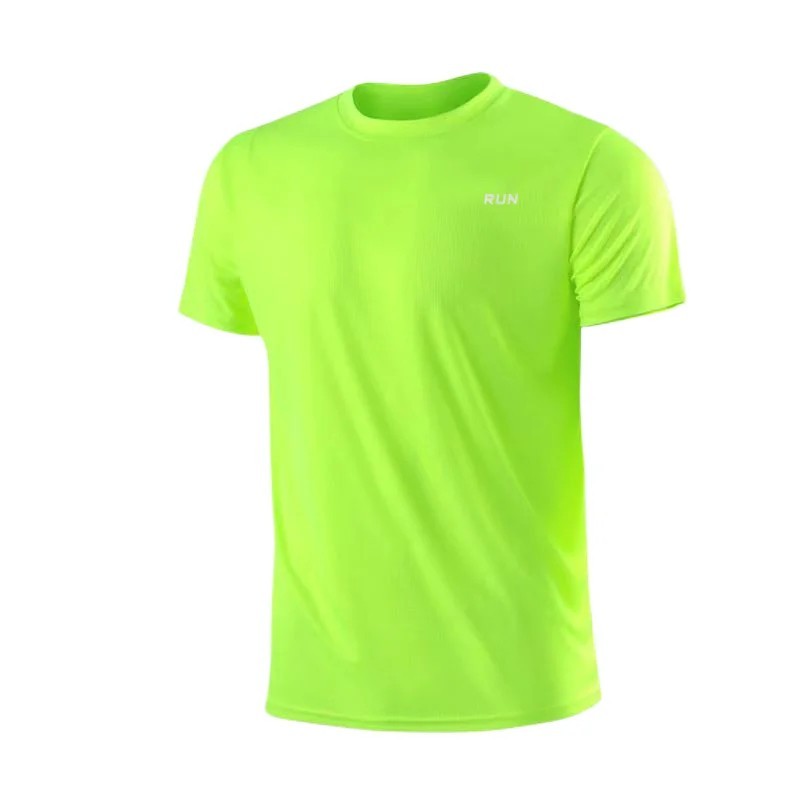 Men Summer Ice Silk Short Sleeve T-Shirt Quick Dry Fitness Sports Gym Wear Gift gallery