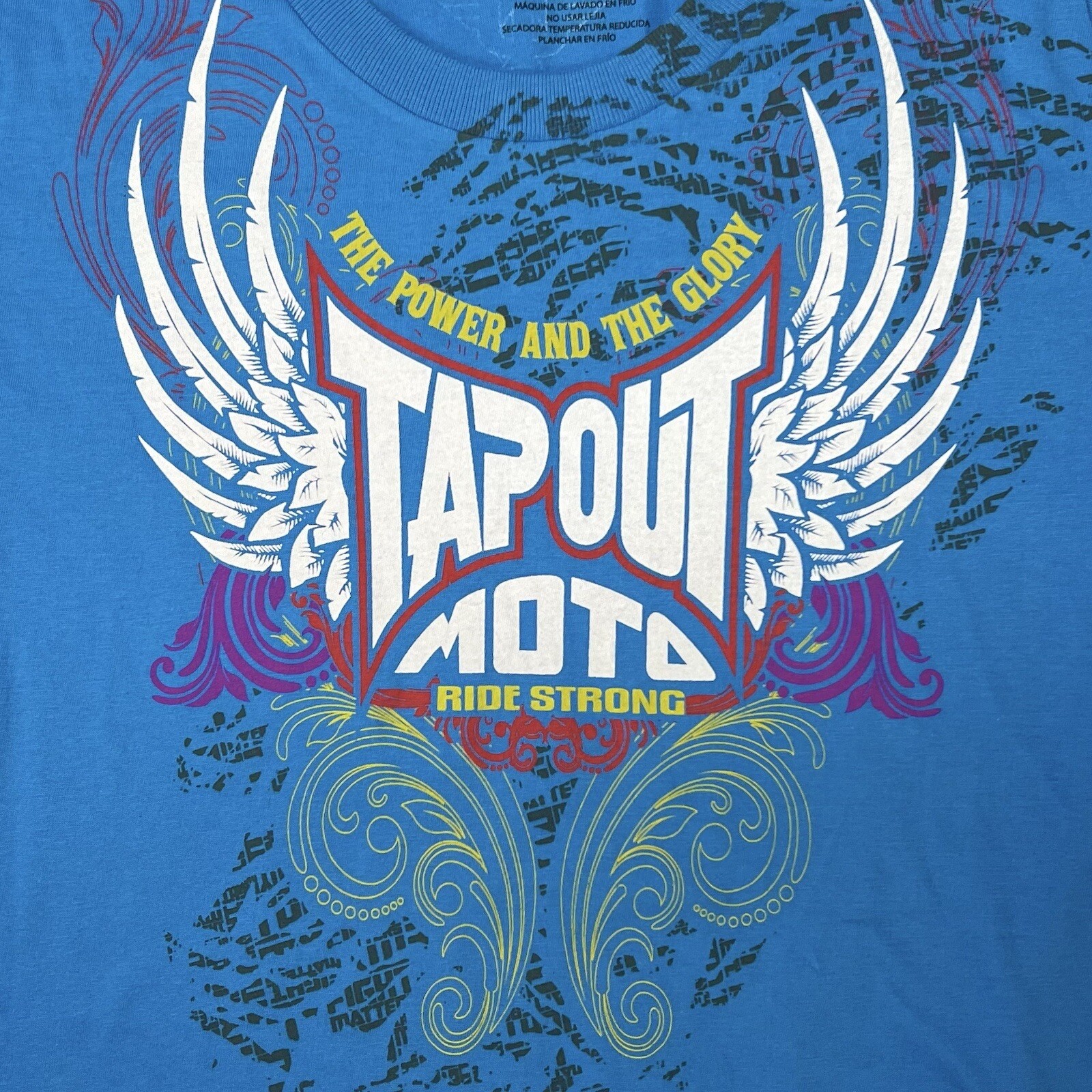 SPEED & STRENGTH TAP OUT TEE BLUE WOMENS SCOOP NECK XL gallery