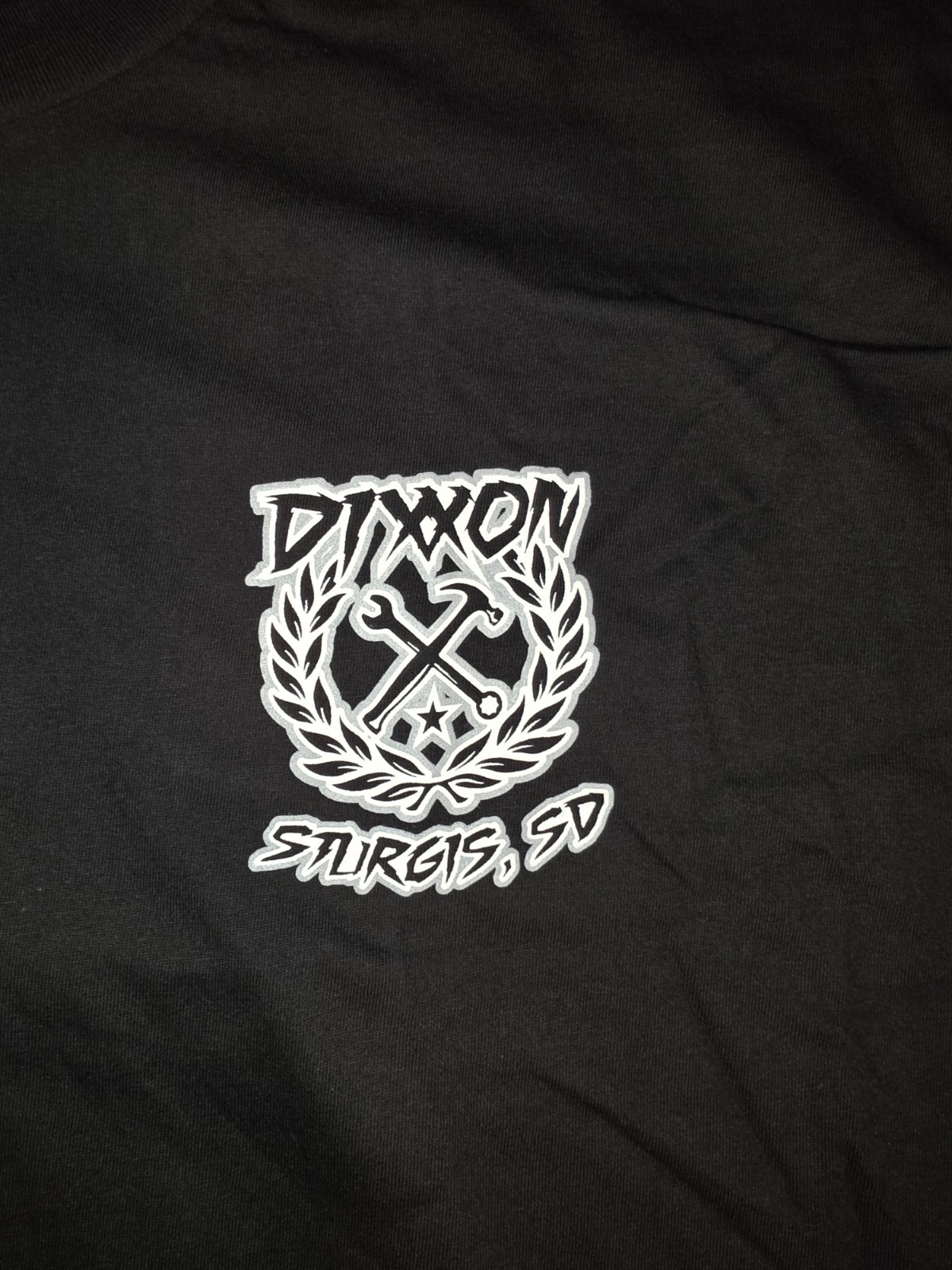 Sturgis Dixxon T Shirt Mens 2XL Black Gray Sketchy Crest Short Sleeve Tee NWT gallery