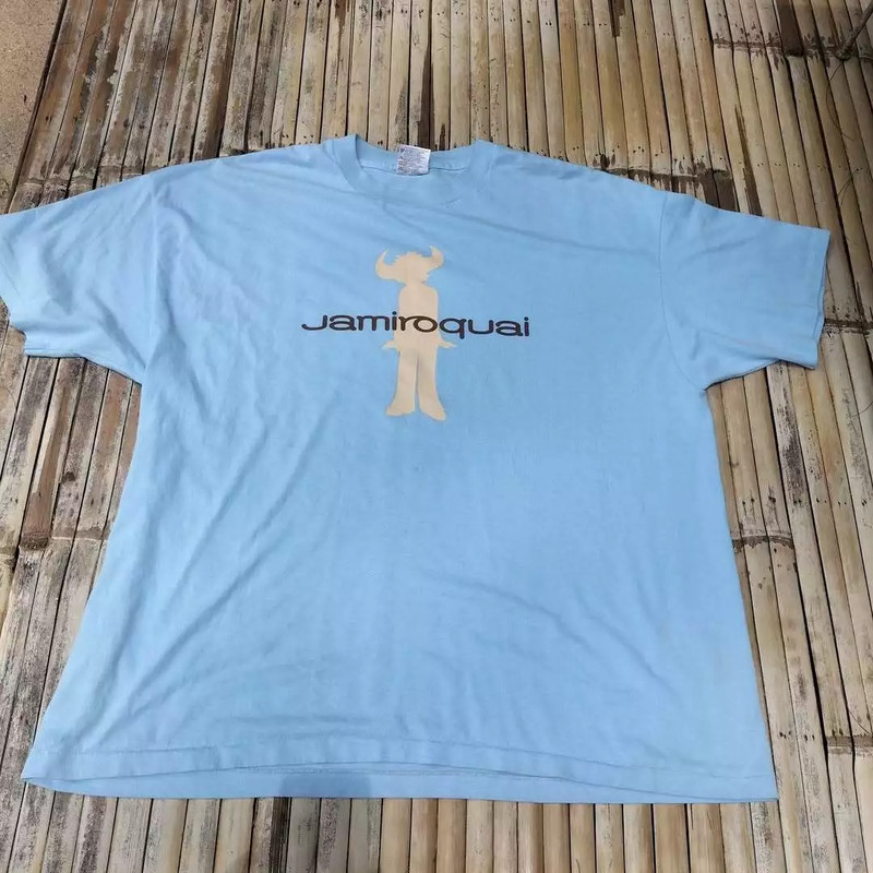 Jamiroquai band 90s Light Blue SHort Sleeve T Shirt Full Size S-5XL
