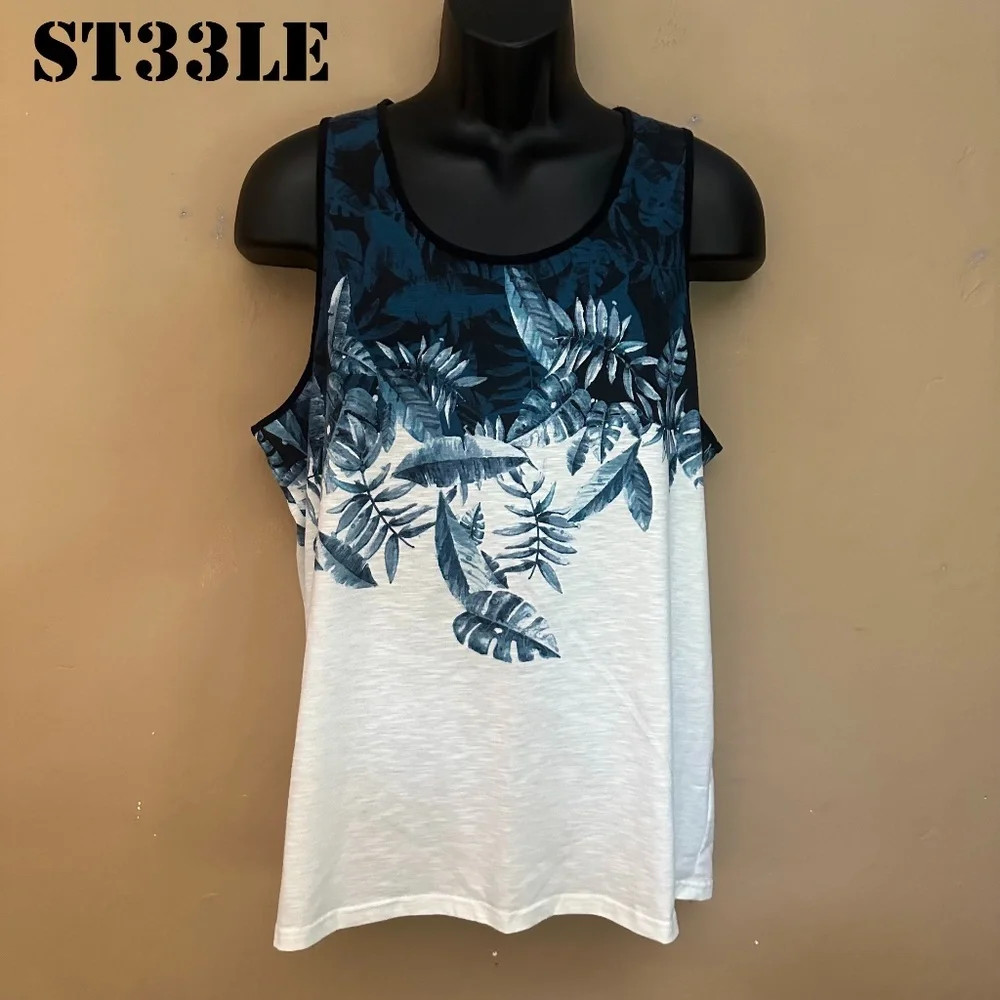 Steele Floral Tank Top Medium. Gently worn 95% polyester / 5% elastane