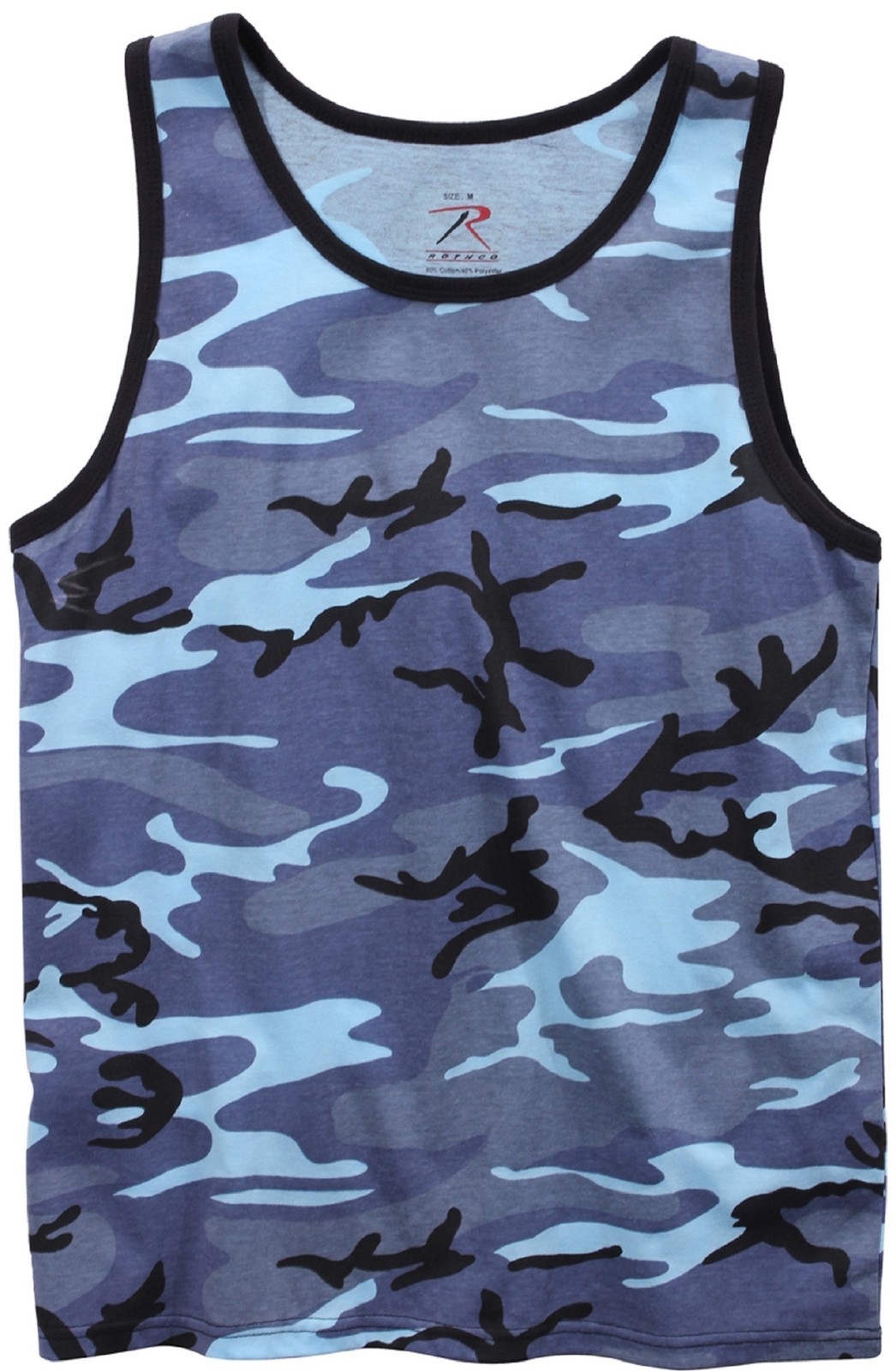 Mens Sky Blue Camouflage Tank Top - Camo Sleeveless Tanktop T-Shirt Rothco 67705 gallery