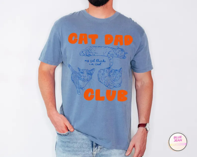 Cat Dad Gildan Tee gallery