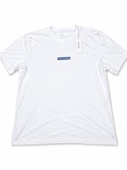 Calvin Klein Men’s White Solid Crew Neck Short Sleeve Logo T-Shirt, L