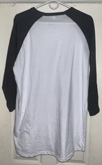 City Lab Long Sleeve Baseball Ringer White/Black T-Shirt Mens Size 2XL NWT