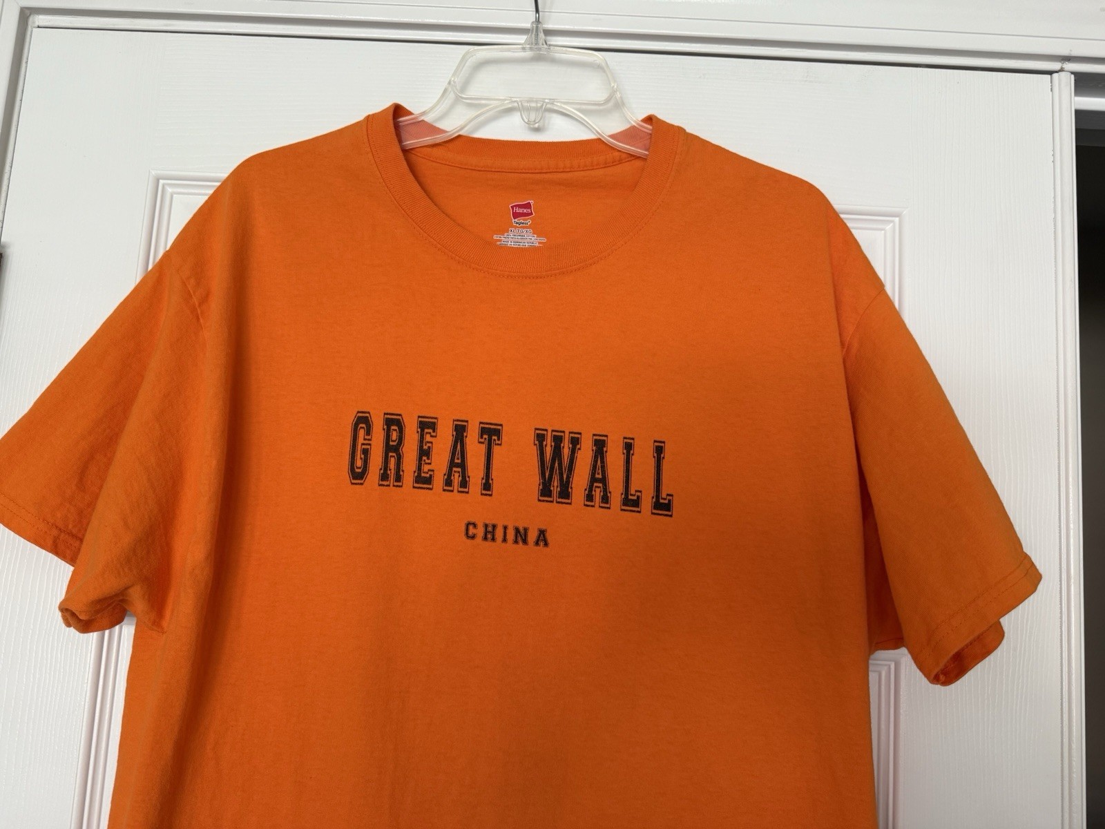 Vintage The Great Wall China Mens T Shirt Large Orange gallery