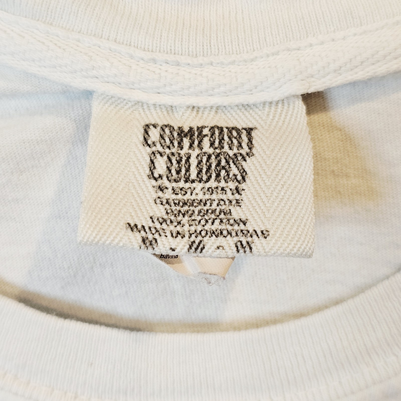 Comfort Colors 100% Cotton Pocket Tee M Cream Graphic Est. 1702 Soft Everyday gallery
