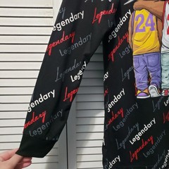 Bailey Apparel Legendary Hustle Graphic Hooded T-Shirt Men’s Medium Long Sleeve